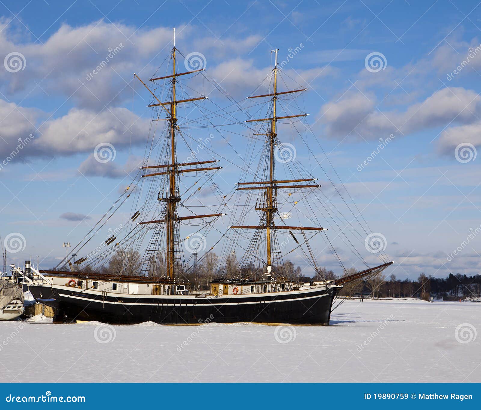 Two-Masted Sailing Ship Royalty Free Stock Images - Image ...