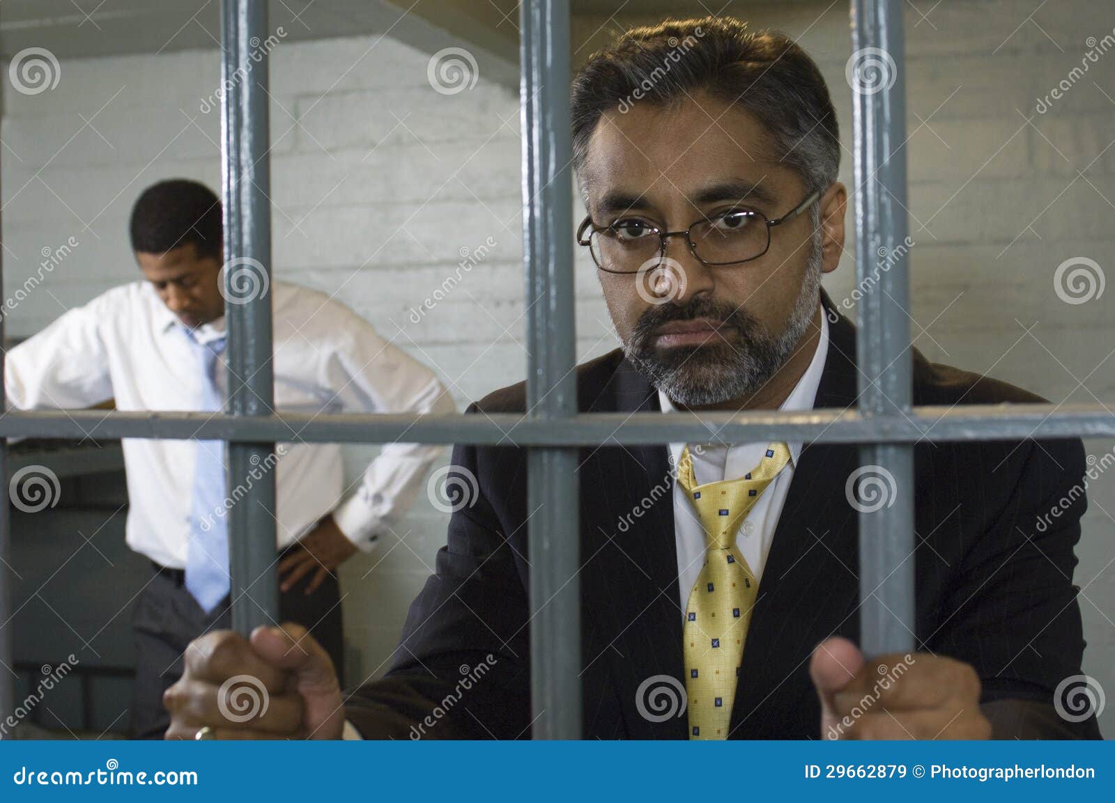 Two Men Behind Bars Royalty Free Stock Images - Image: 29662879