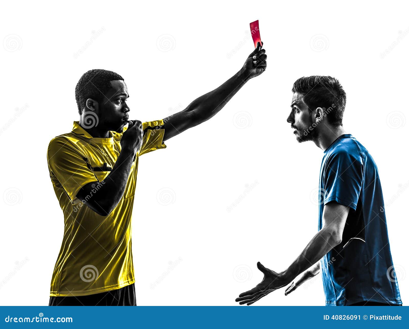 Football referee showing a red card Stock Photo by ©ljsphotography 71174169