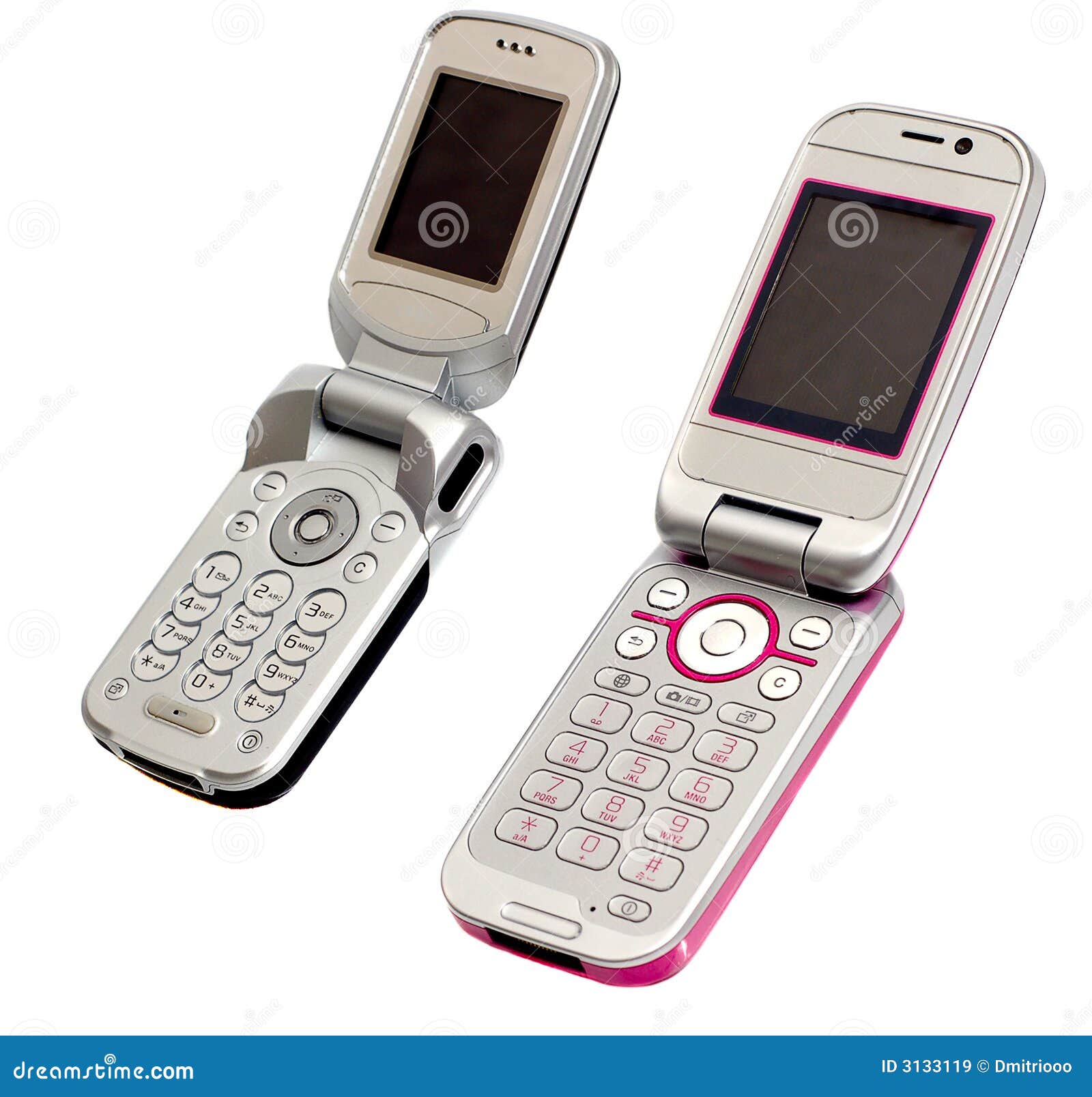 Two Mobile Phones stock image. Image of flip, technology 3133119