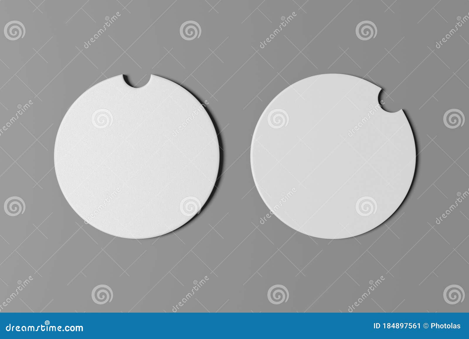 Download Two Mockup Car Cup Coaster Mug Holder White Paper Circle Stand With Place For Text Presentation 3d Rendering Stock Illustration Illustration Of Blank Exhibition 184897561