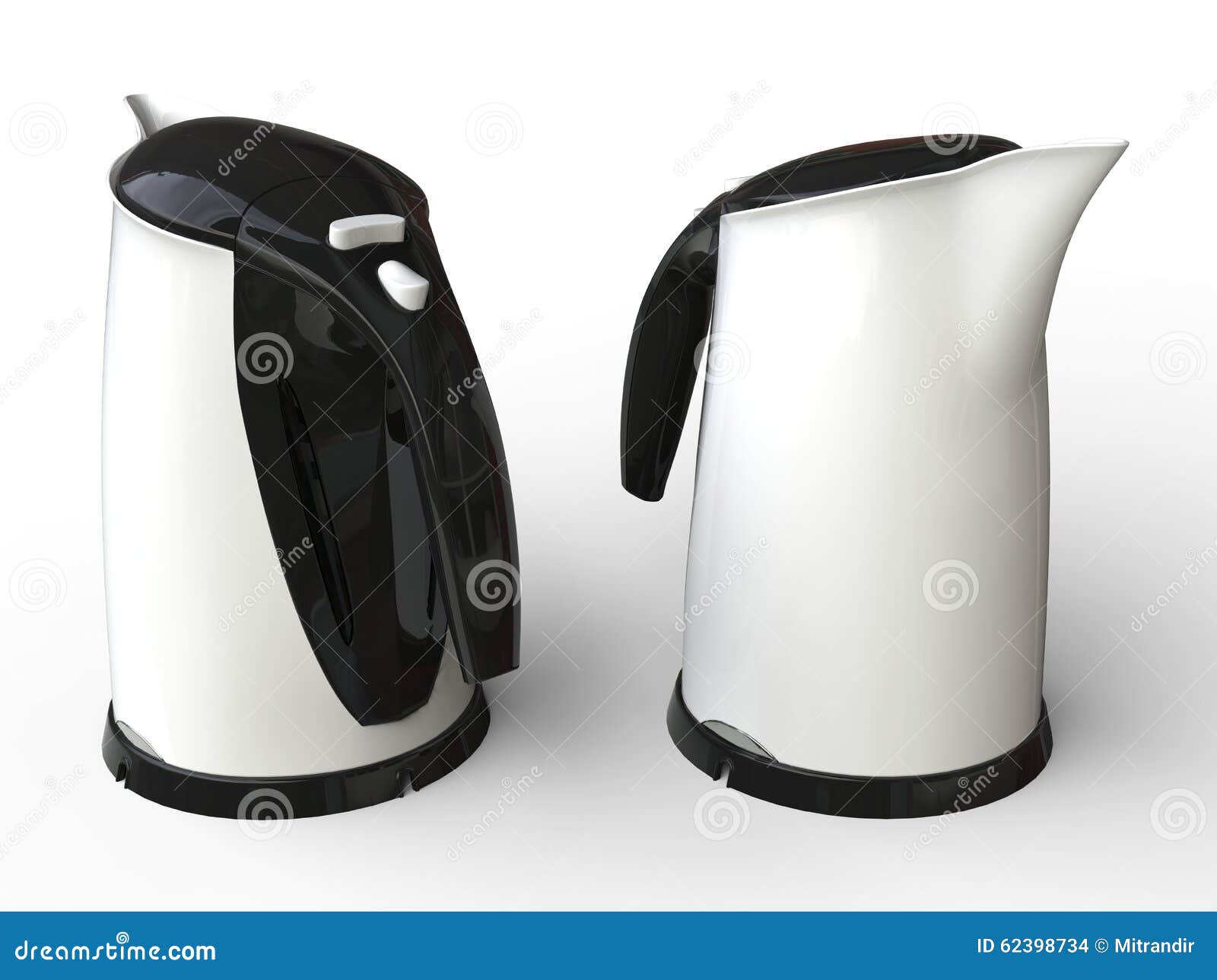 Two Modern White Kettles Stock Photos Free & RoyaltyFree Stock