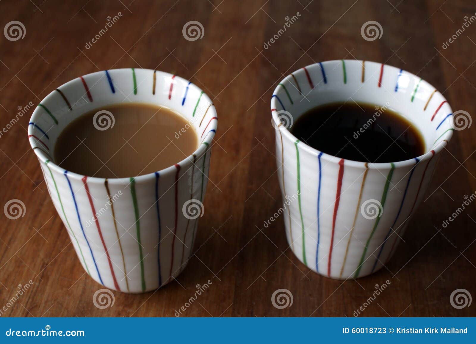 Two mugs of coffee stock image. Image of taste, pause 60018723