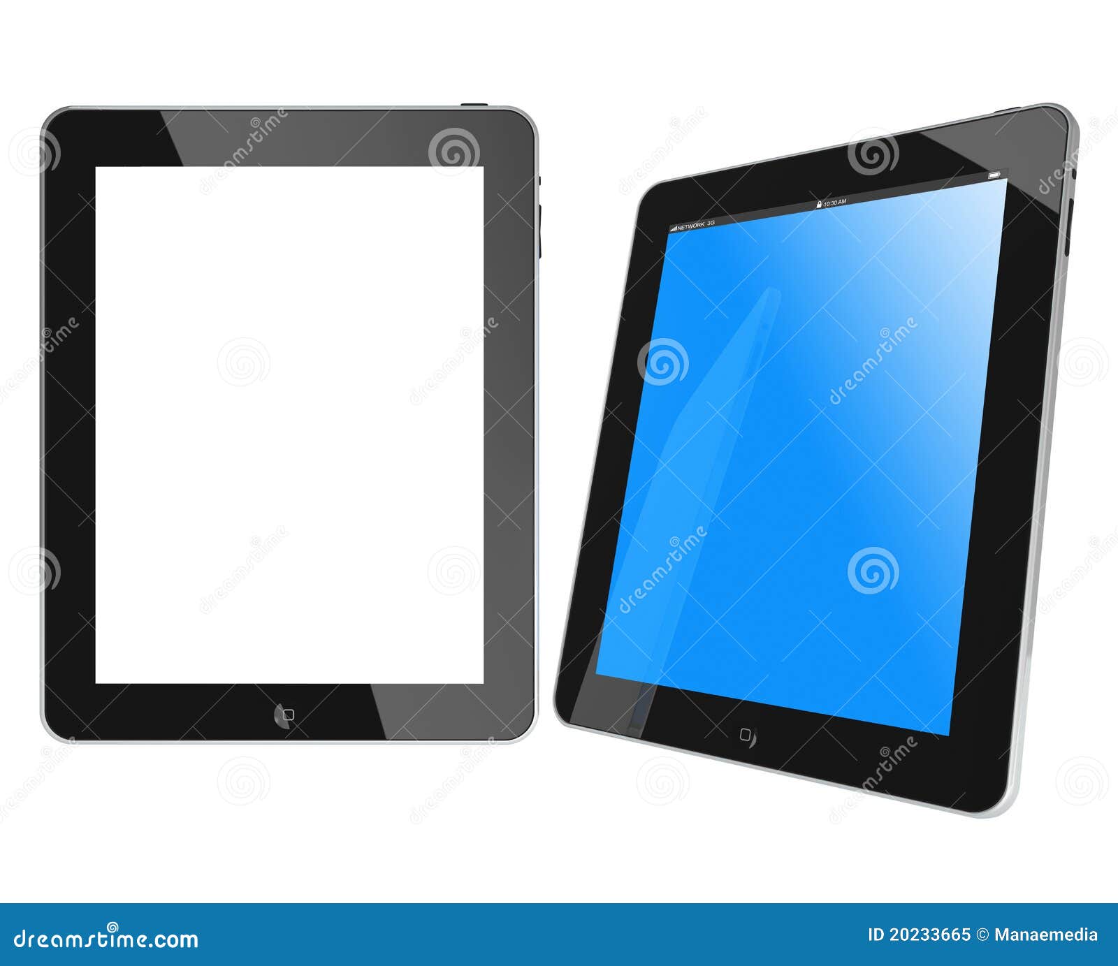 Two New Apple IPad Black Glossy and Chromed Editorial Image