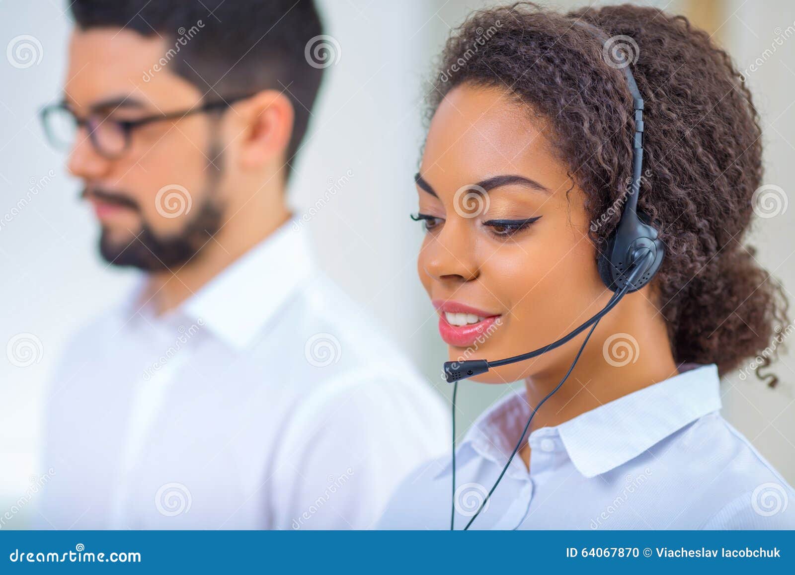 Two Office Workers are Busy at Work Stock Photo Image of organization