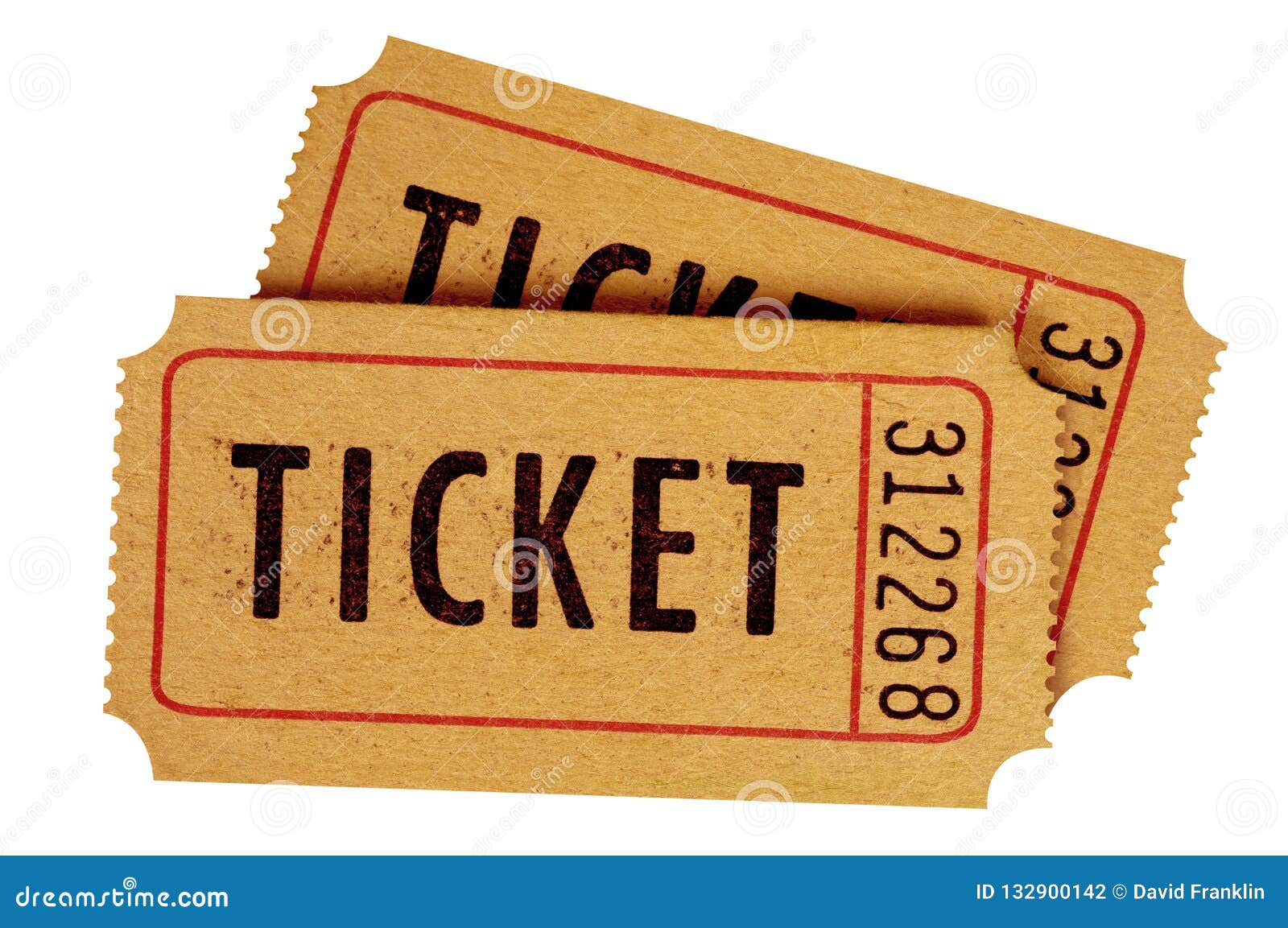 Two Numbered Orange Admission Tickets Stock Photo - Download Image Now -  Ticket, Raffle Ticket, Movie - iStock
