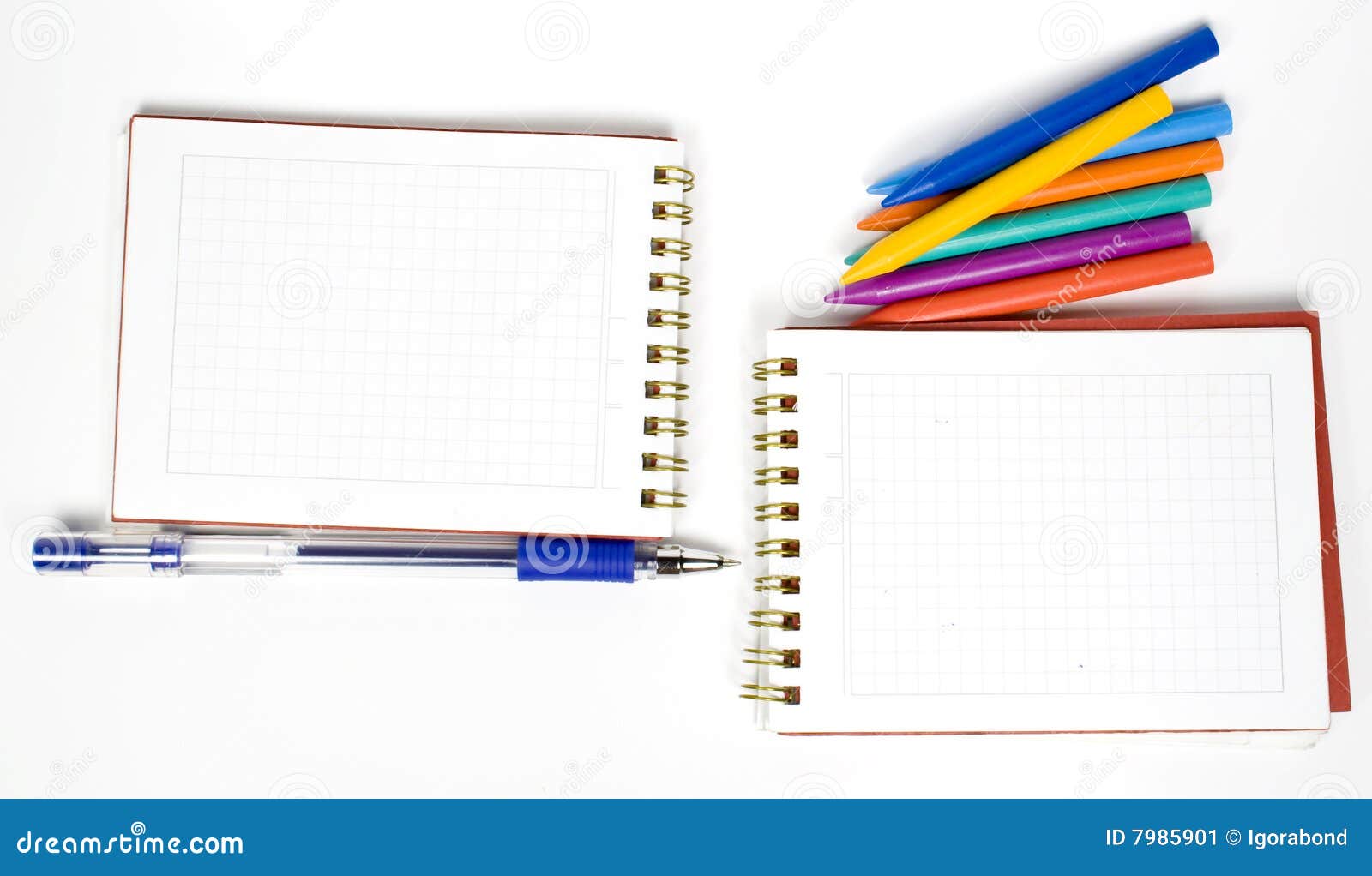 Two opposite notebook stock image. Image of objects, colors - 7985901