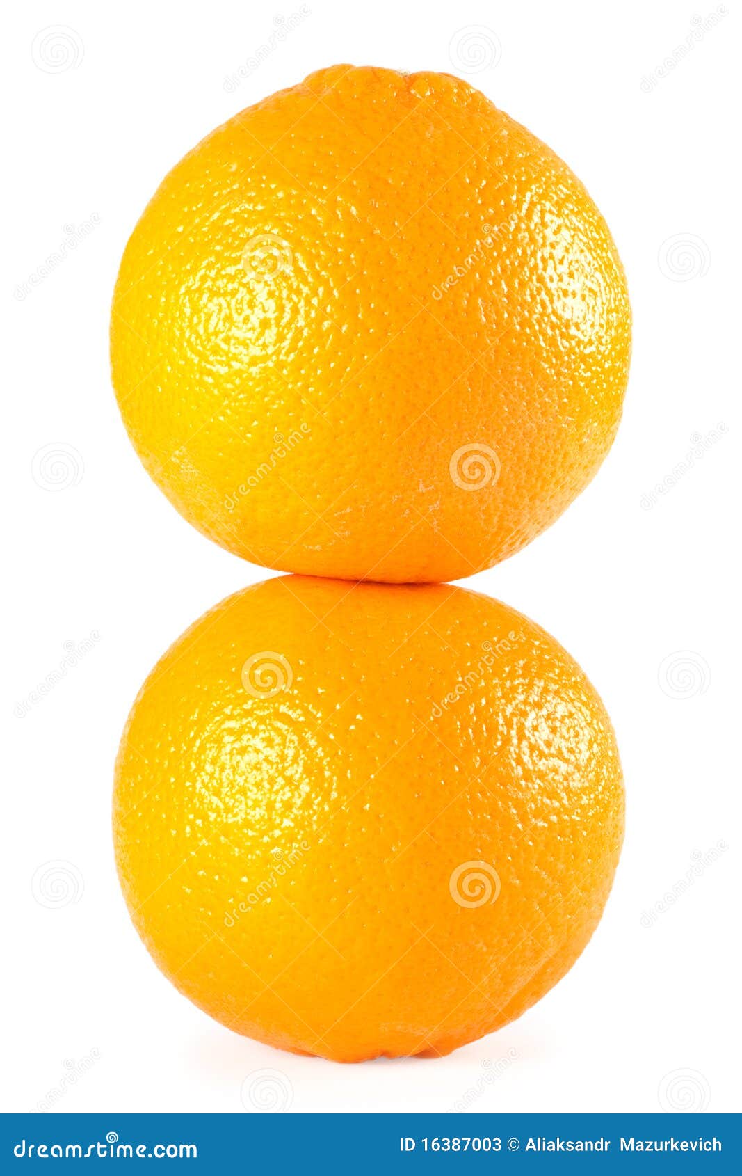 Two oranges stock image. Image of closeup, glossy, fresh 16387003