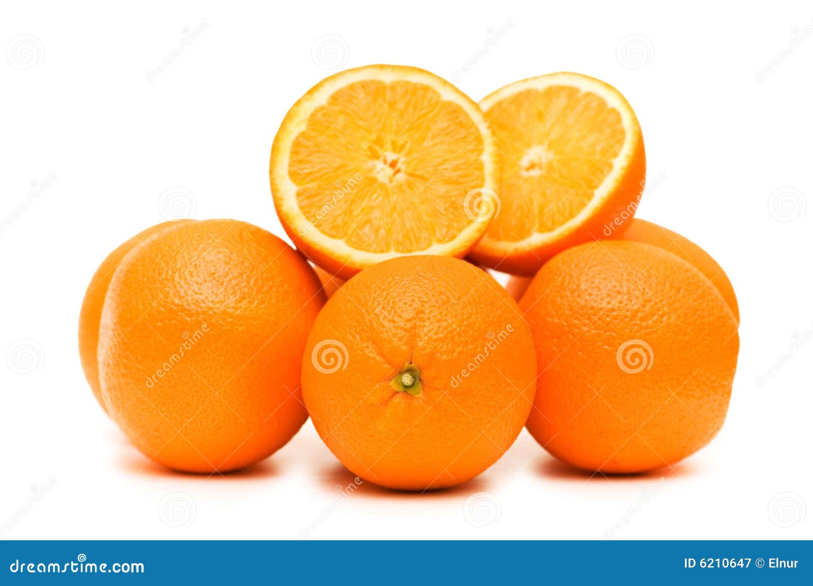 Two oranges isolated stock image. Image of fruits, oranges 6210647