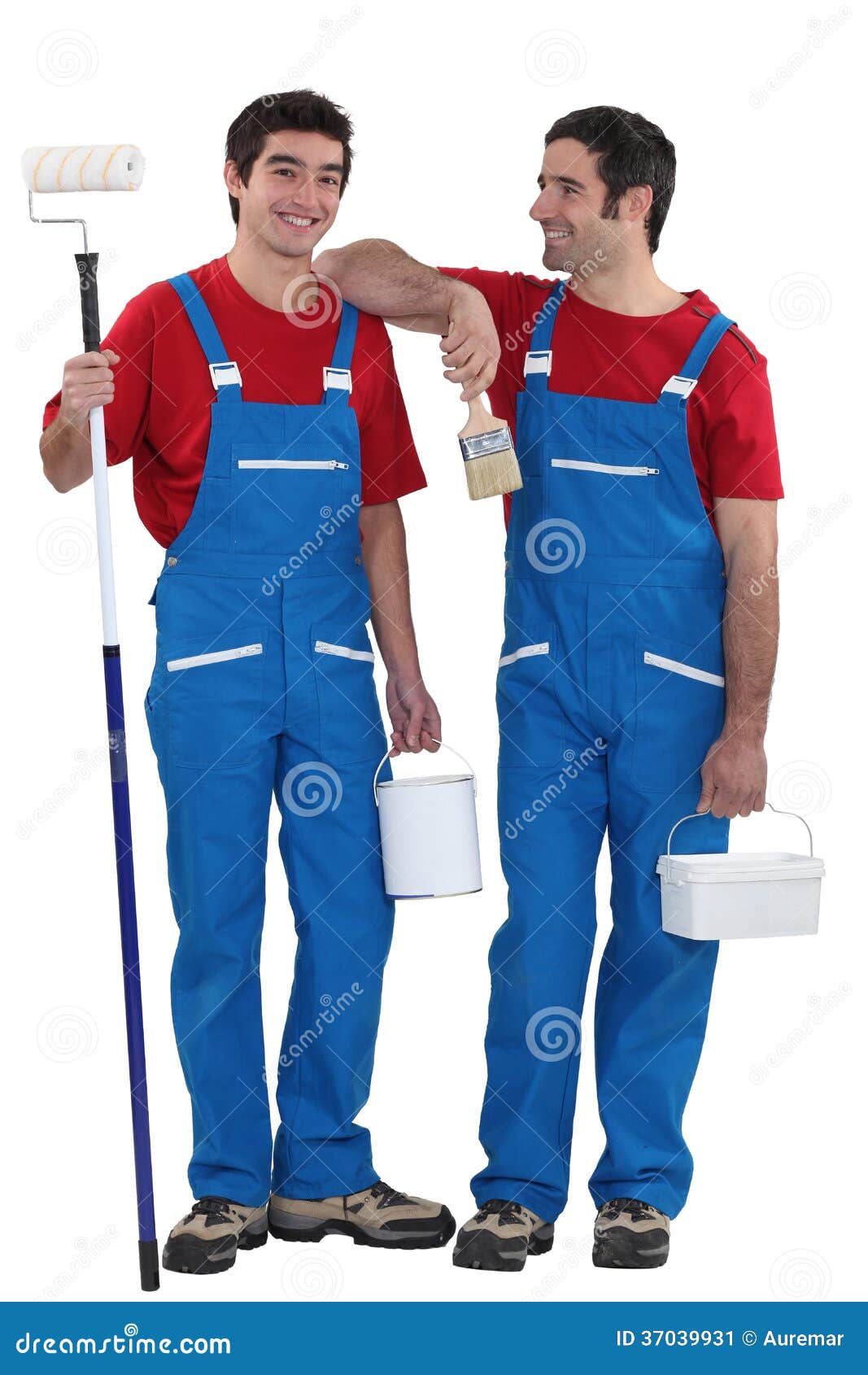 Two painters stock image. Image of male, renovate, colors 37039931