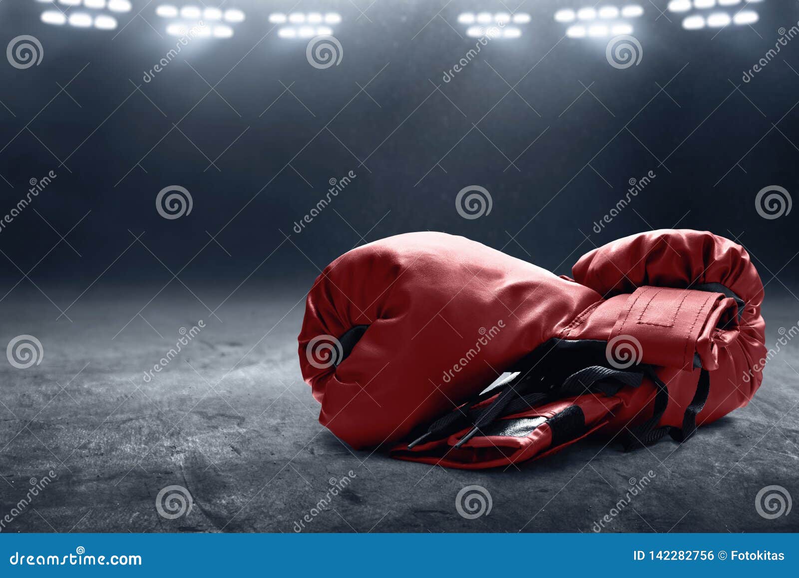 Download Two pair red boxing gloves stock photo. Image of conflict ...