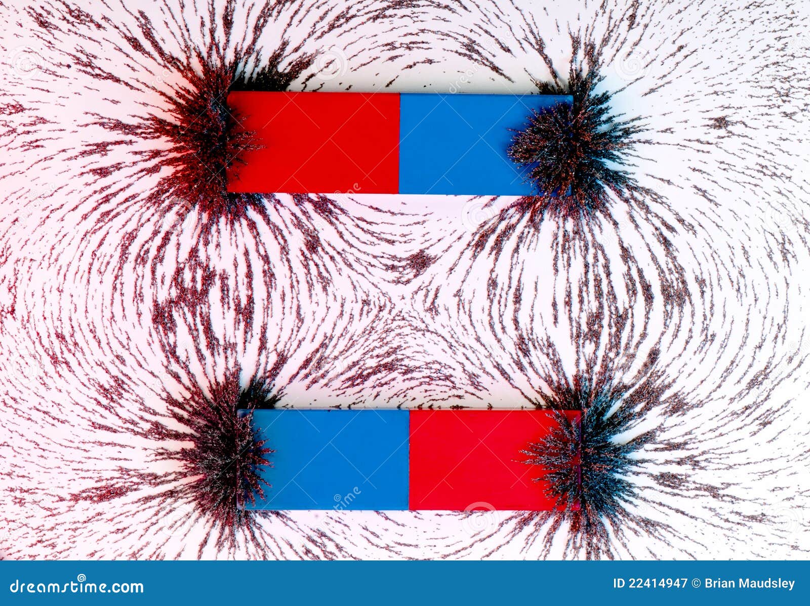 magnetic field two bar magnets