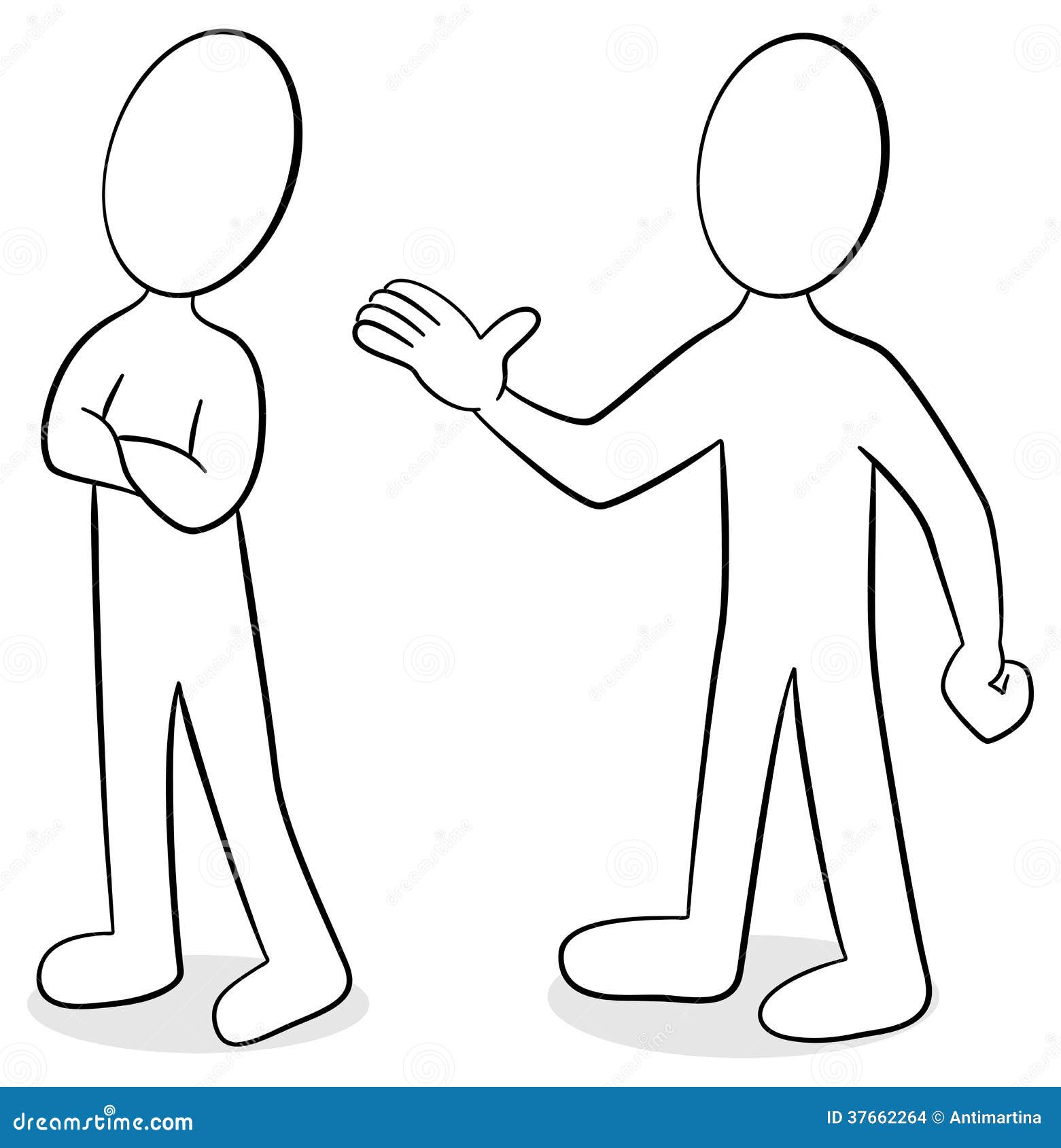 Two People are of Different Opinion Stock Vector - Illustration of  aggression, disagreement: 37662264