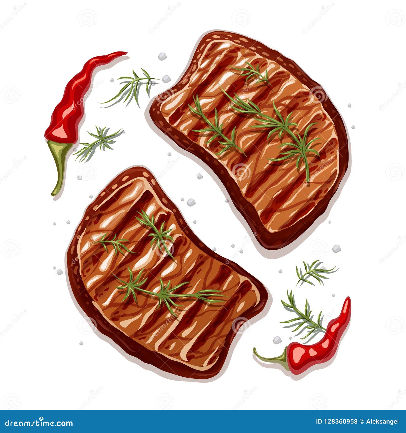 Sketch meats. Beef, pork and sausage. Fresh bbq... - Stock Illustration  [89312231] - PIXTA