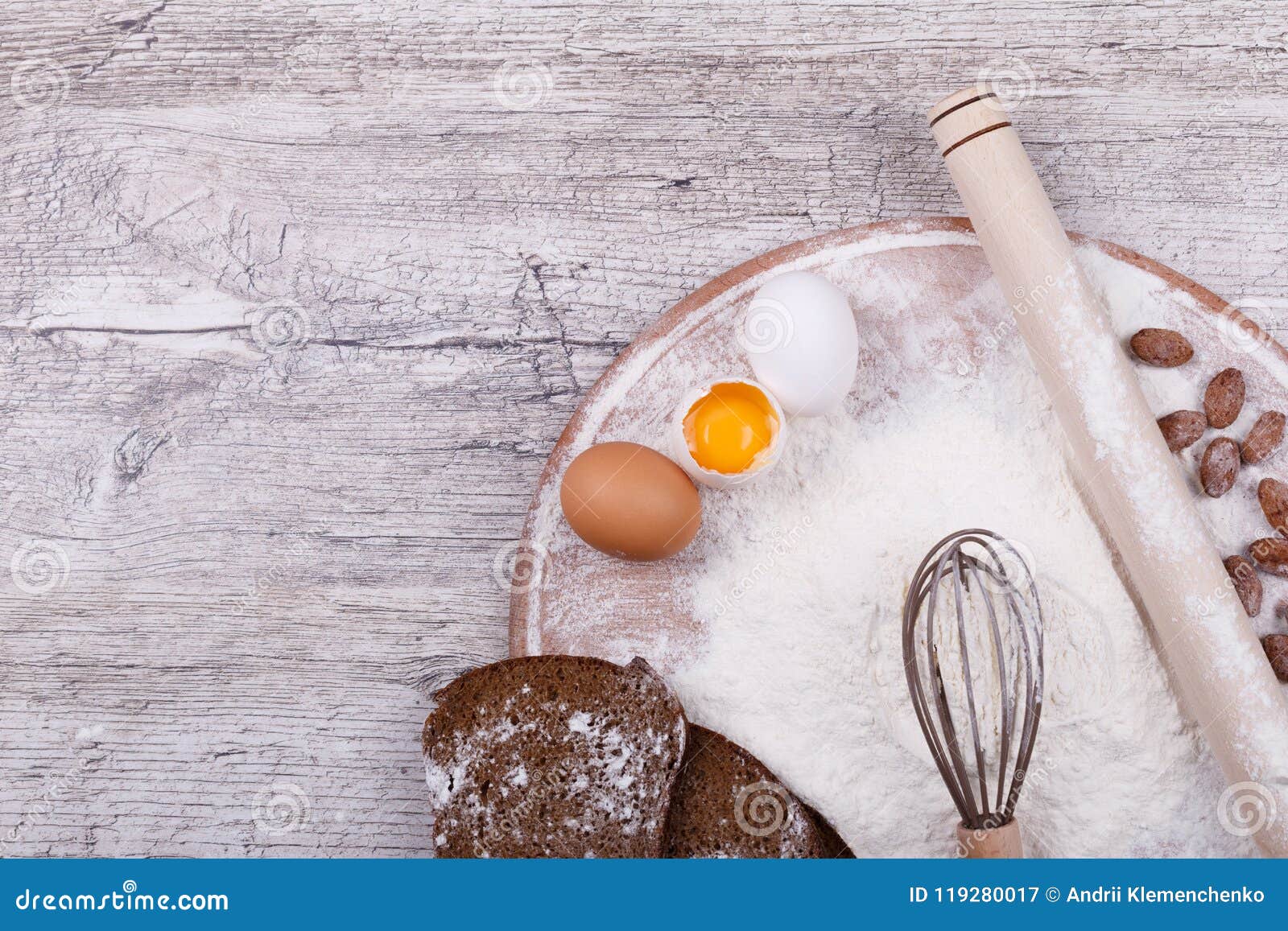 Ingredients for Baking Bread Stock Image - Image of kneading, housework ...