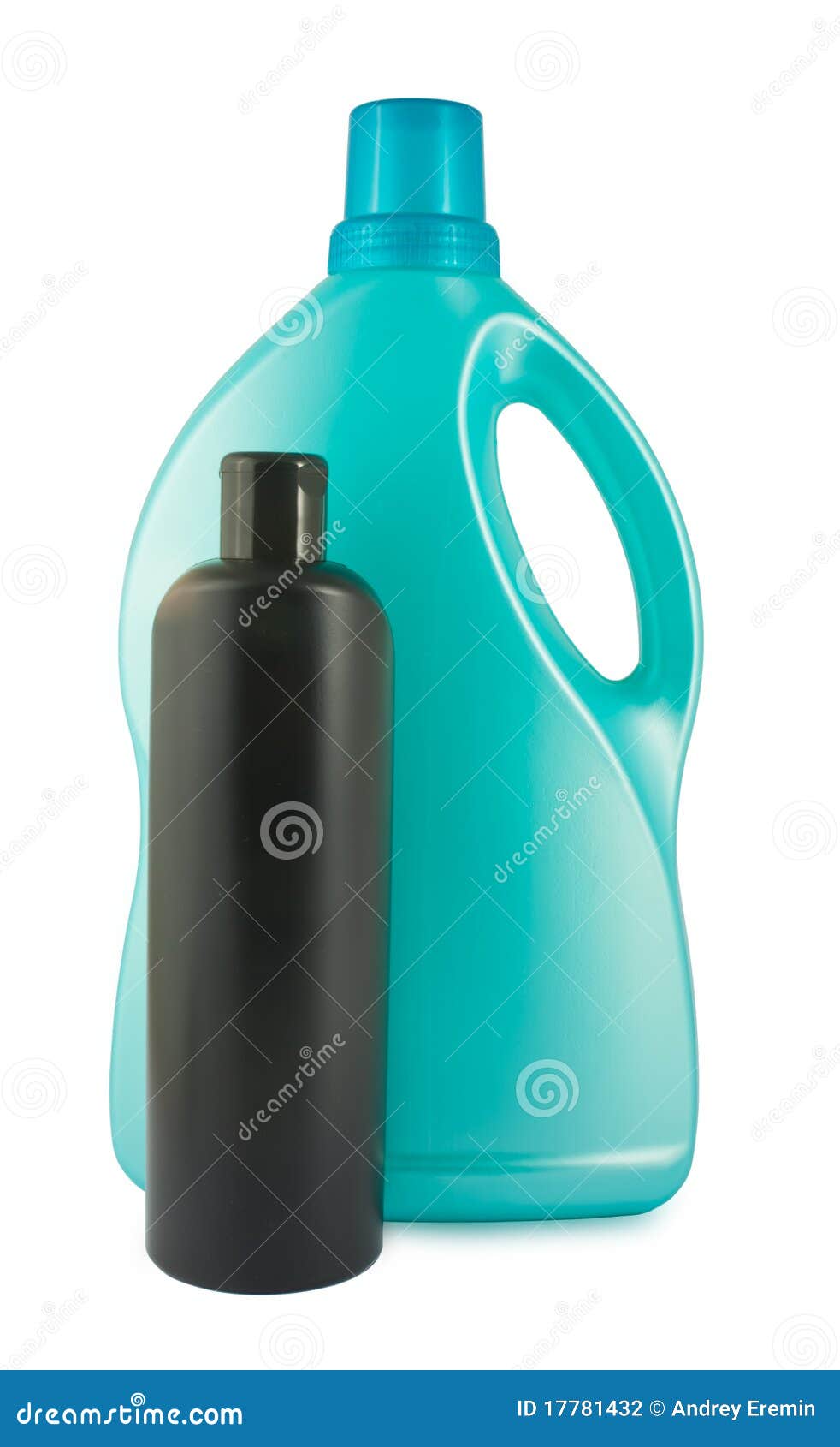 Two plastic bottles stock photo. Image of human, liquid 17781432