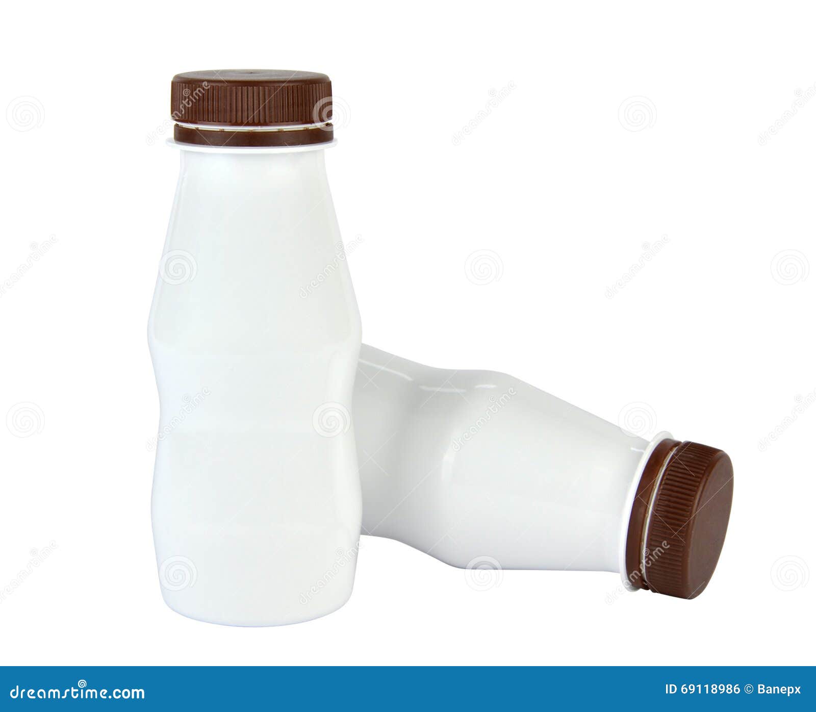 Two Plastic Bottles Isolated Stock Photo Image of closeup, nutrient