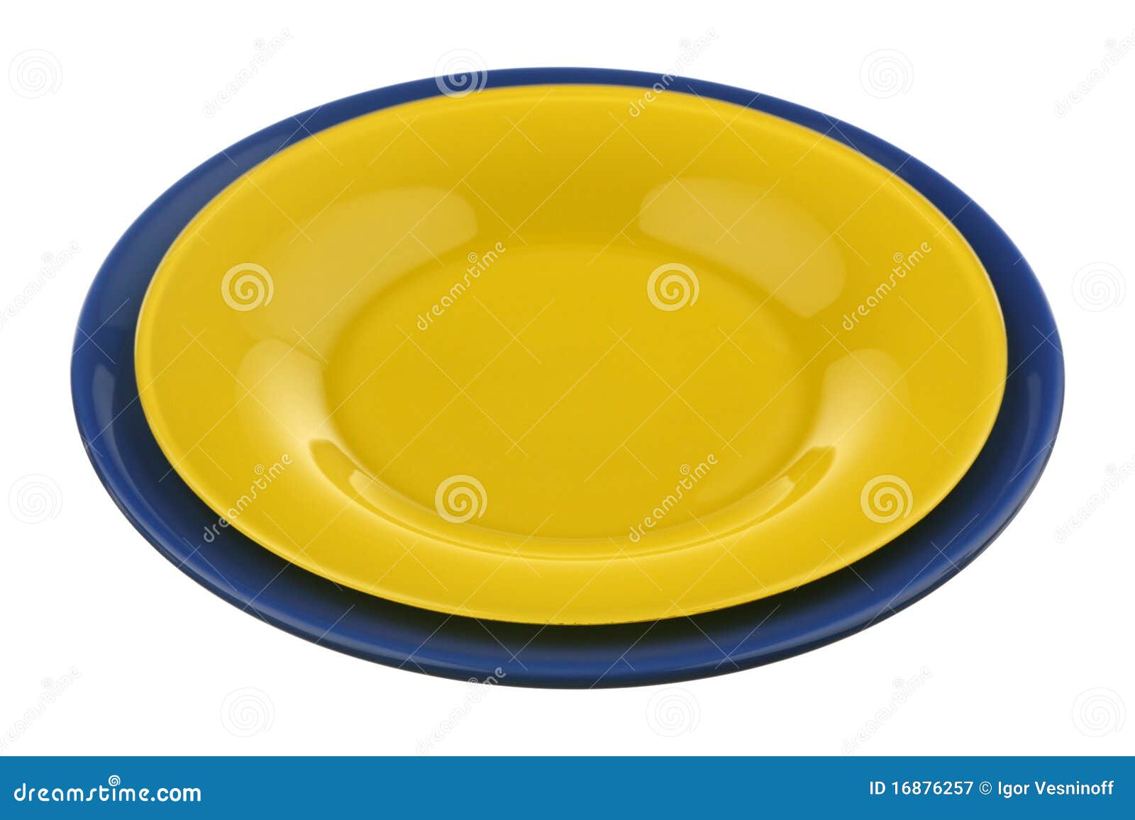 Two plates stock image. Image of color, ware, object 16876257