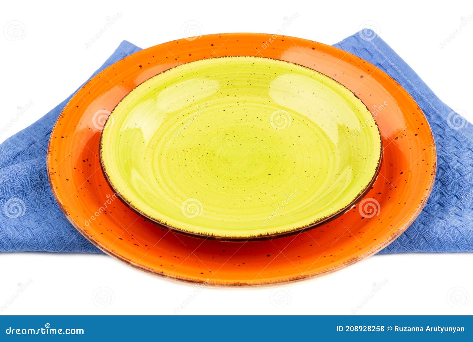 Two plates stock photo. Image of round, diet, porcelain 208928258