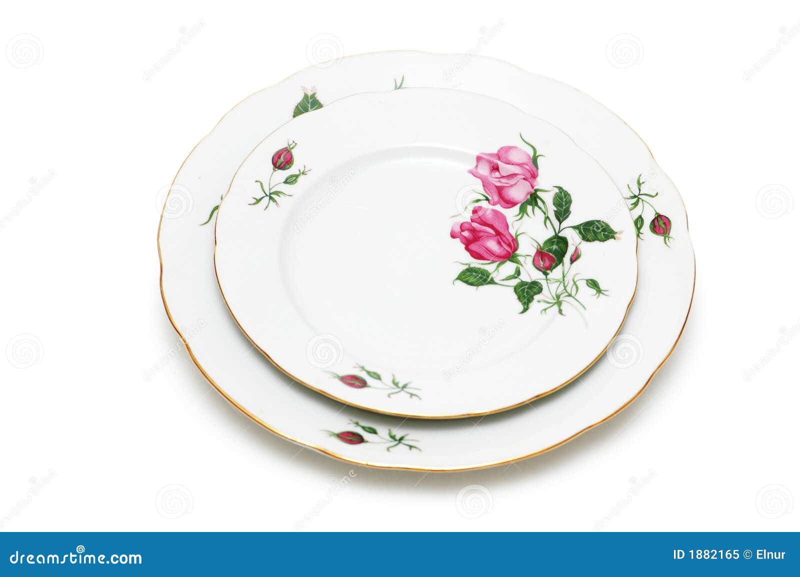 Two plates isolated stock image. Image of shiny, place 1882165