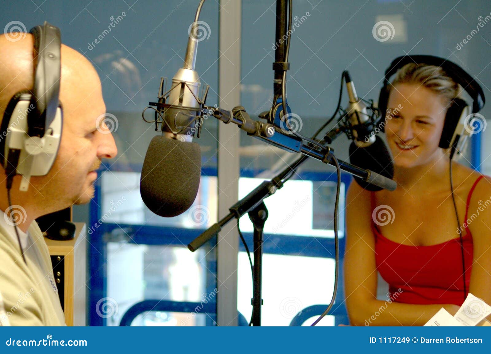 two radio presenters