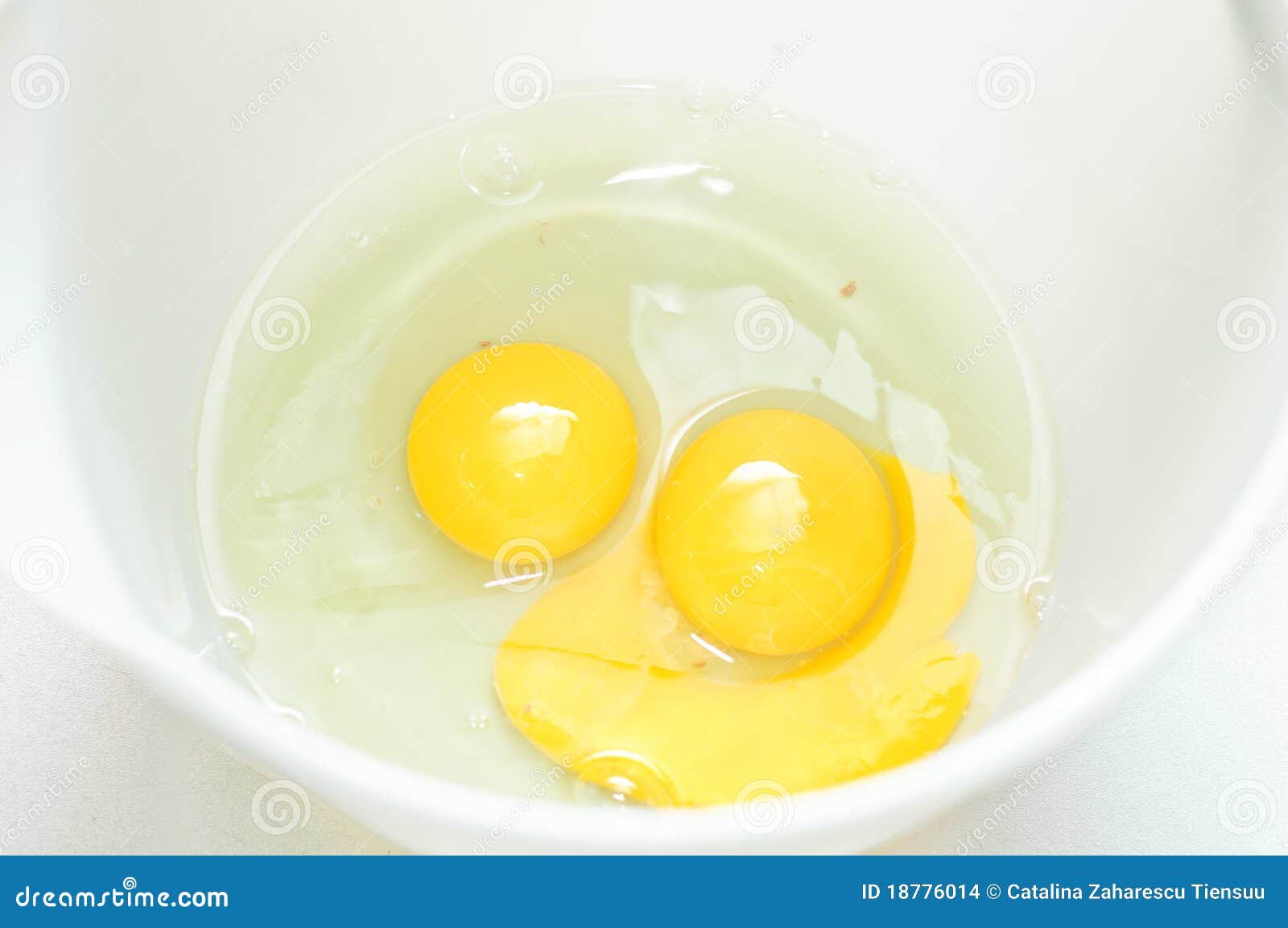 Two raw eggs stock photo. Image of bowl, cooking, white 18776014
