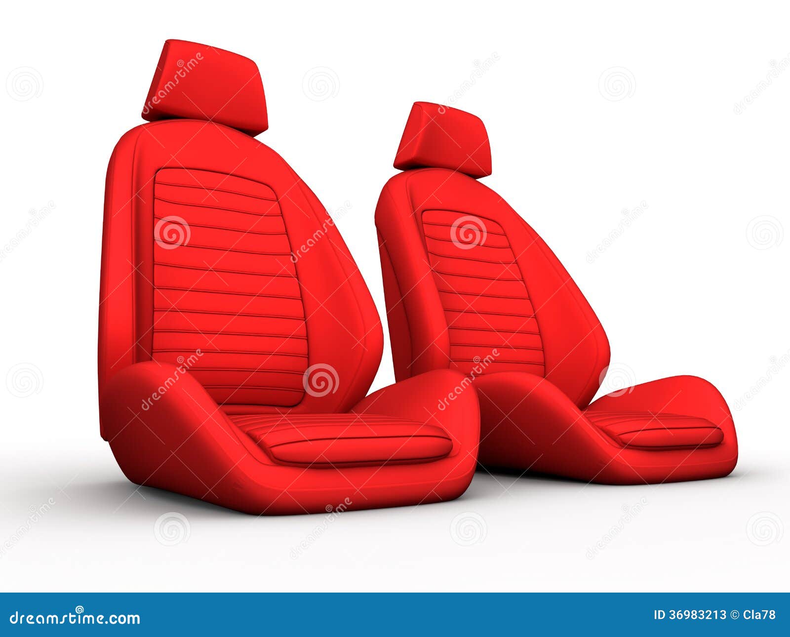 Two red car seat stock illustration. Illustration of equipment 36983213