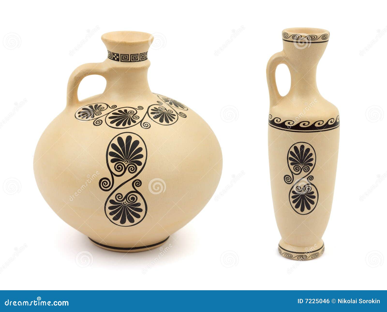 Two retro vases stock photo. Image of fashion, container 7225046