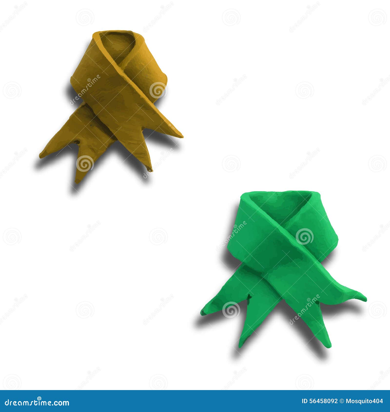 Two Ribbons stock vector. Illustration of curve, flag 56458092