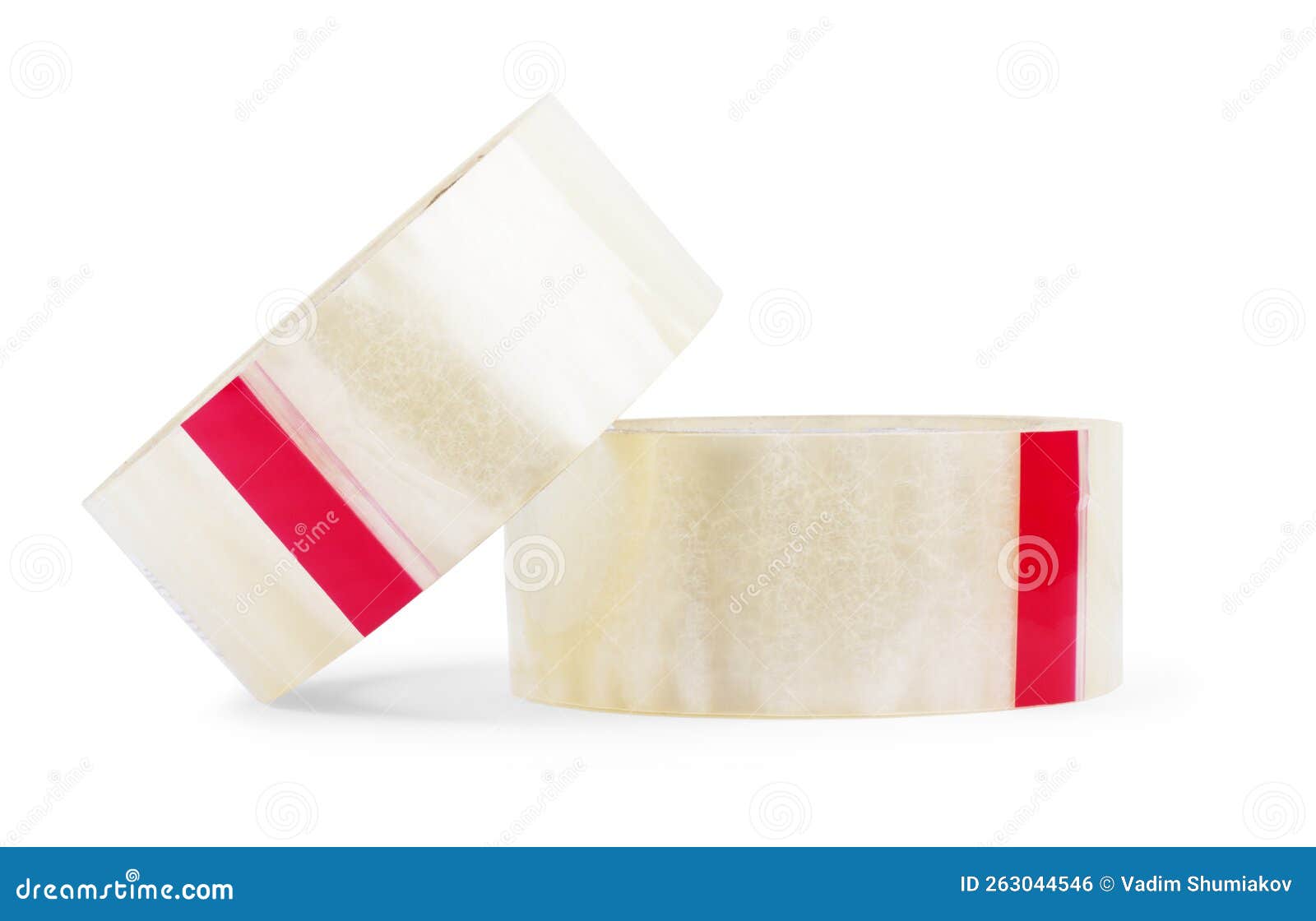 two rolls of adhesive tape