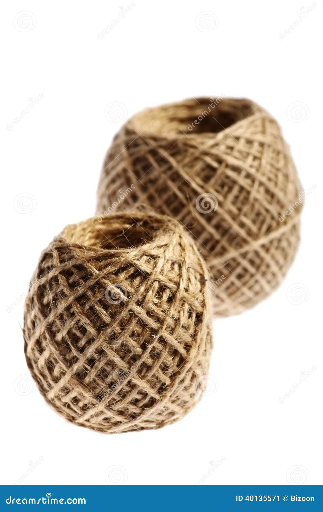 Two rope balls stock image. Image of home, object, strength 40135571