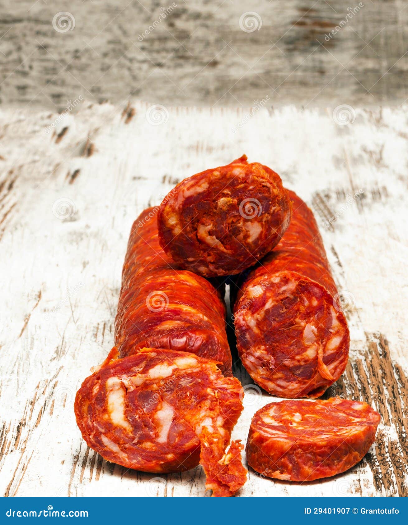 Two sausage casings stock image. Image of chorizo, rustic 29401907
