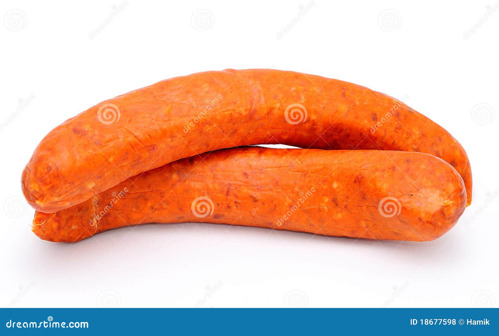 Two sausages stock photo. Image of closeup, food, macro 18677598