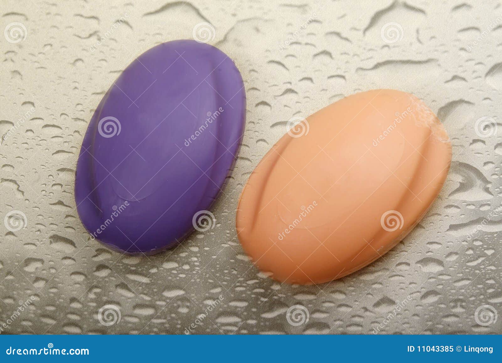 Two scented soaps stock image. Image of washroom, green 11043385