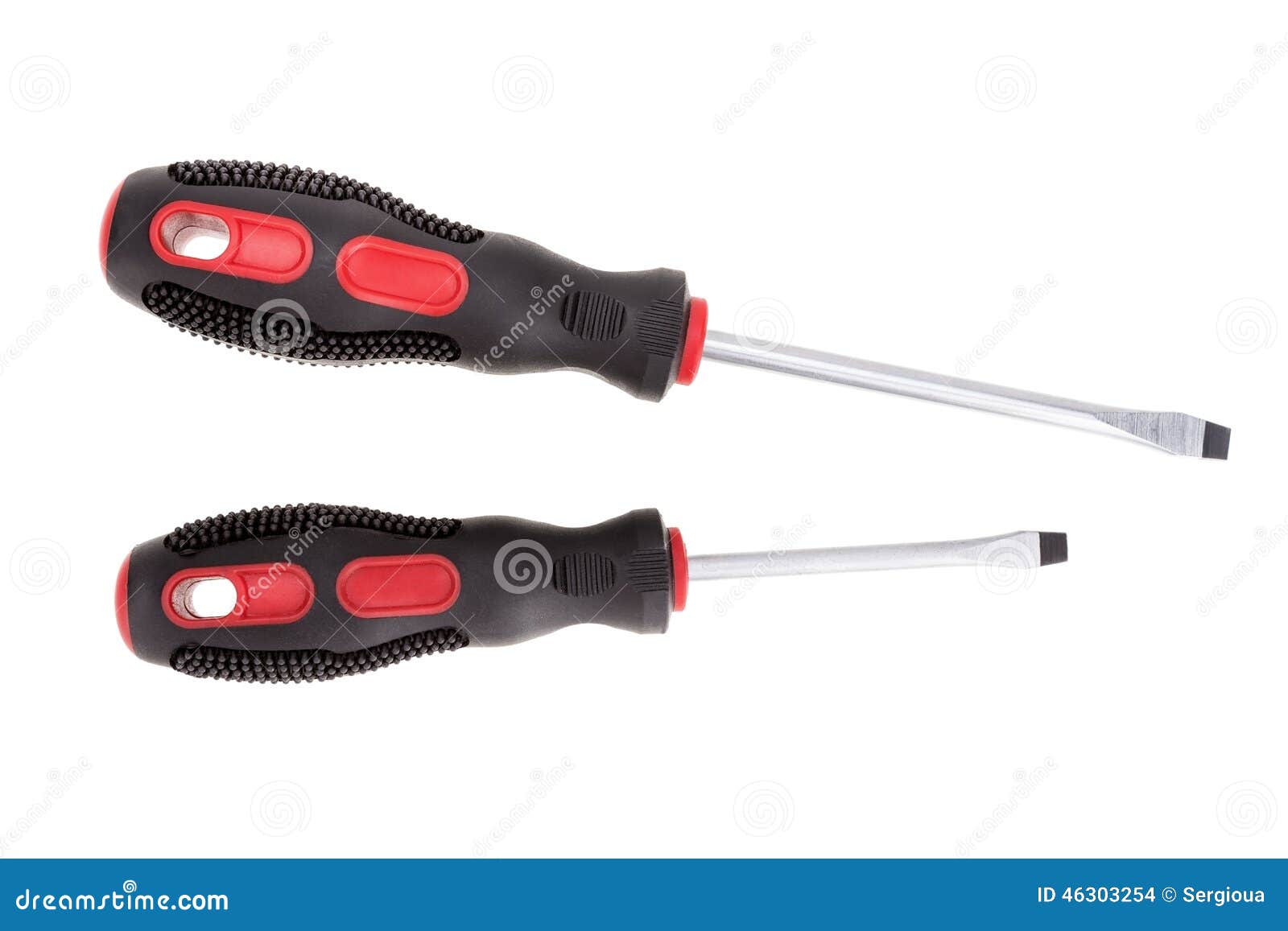 Two Screwdrivers for Various Works. Stock Photo Image of object