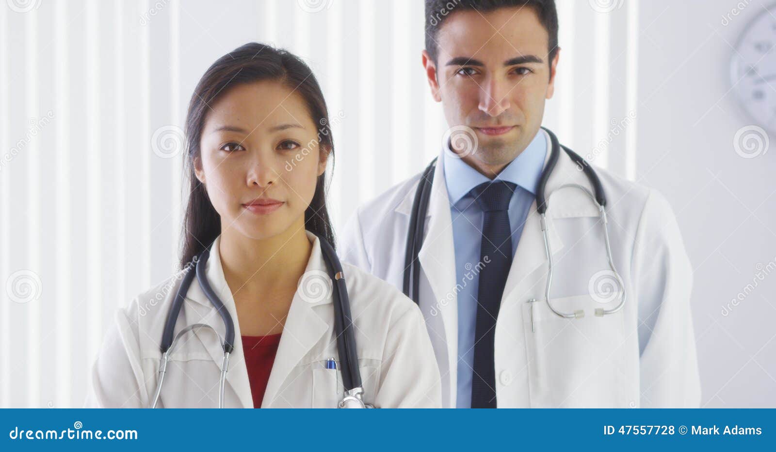 Two Serious Doctors Looking at Camera Stock Photo Image of chinese, hospital 47557728