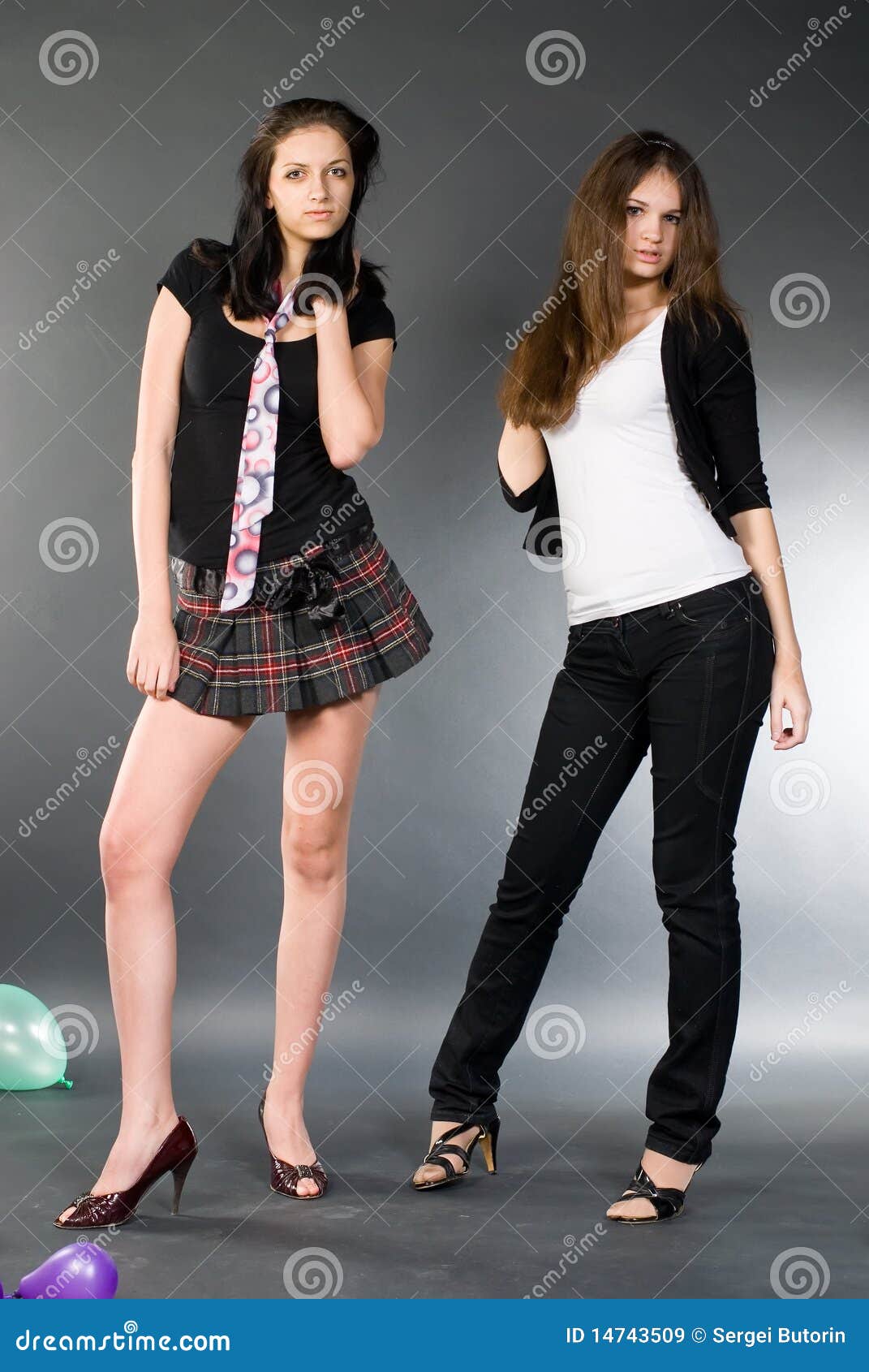 Two girls stock image. Image of glamour, love, concept - 14743509