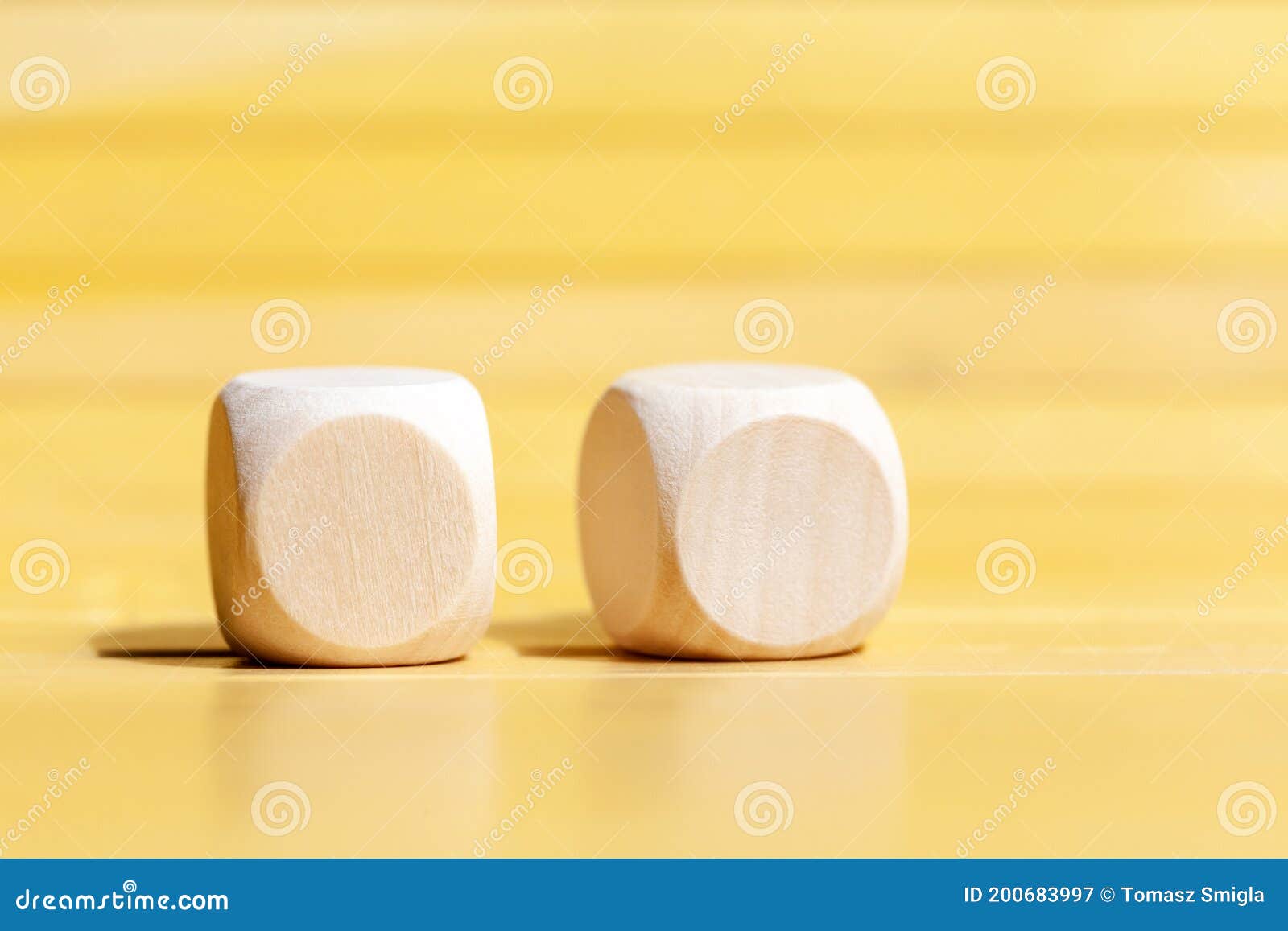 Download Two Simple Blank Wooden Dice, Pair Of Plain Cubes With Logo Or Icon Space, Double Cube Mockup ...