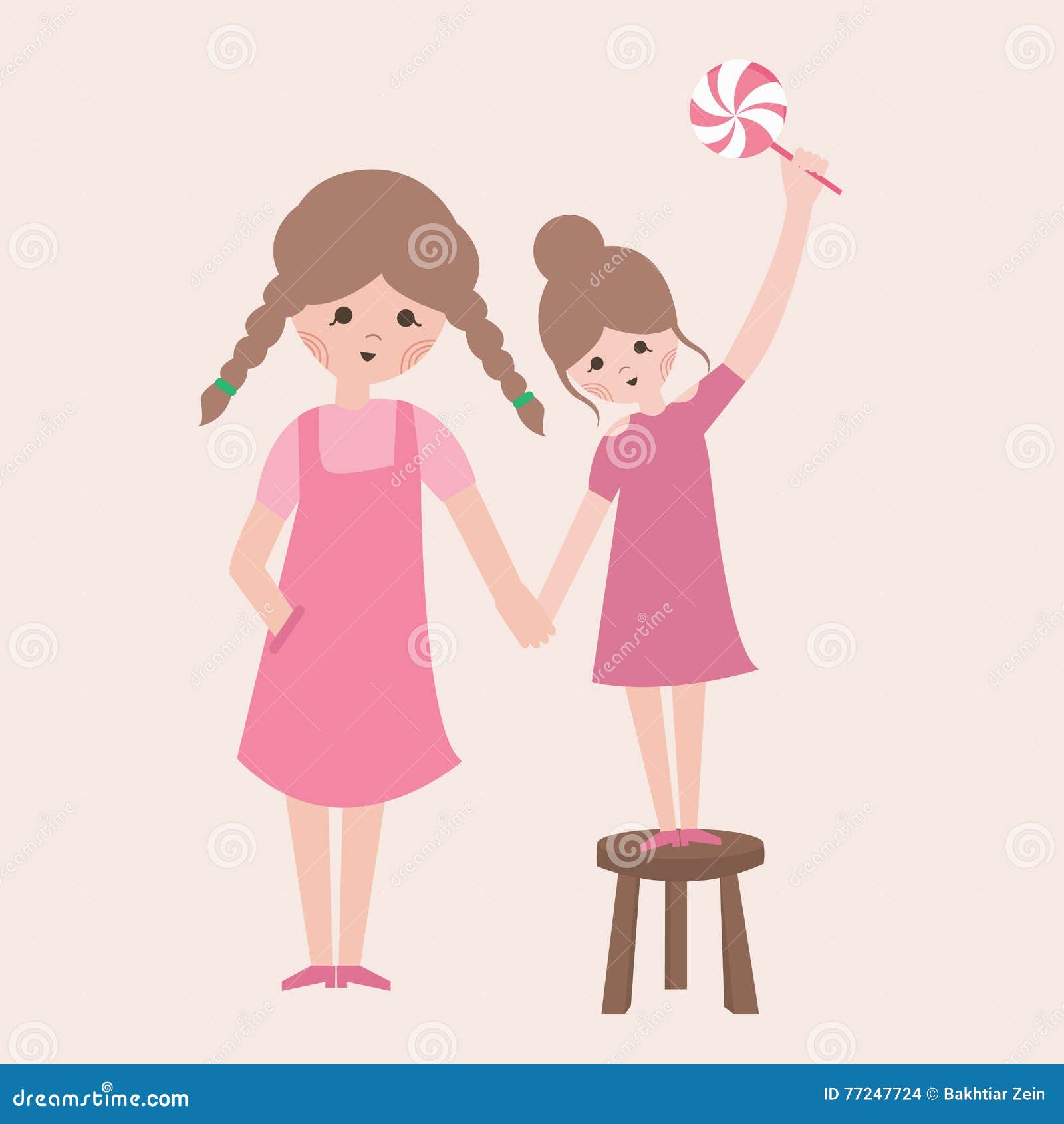 Two Sisters Stock Illustrations – 1,835 Two Sisters Stock Illustrations,  Vectors & Clipart - Dreamstime