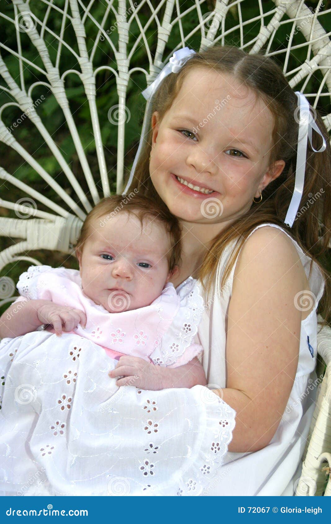 Two Sisters Portrait stock image. Image of portrait, child 72067