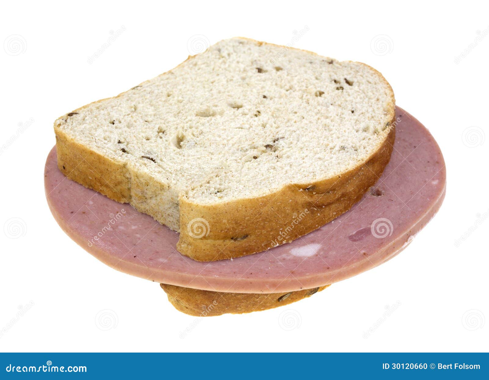 Mortadella Rye Bread Sandwich Stock Photo Image of homemade, fresh