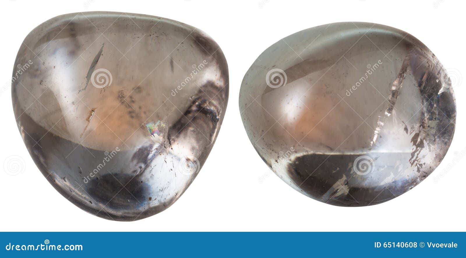 Two Smoky Quartz (smoky Topaz) Gemstones Stock Photo - Image of rock,  cabochon: 65140608