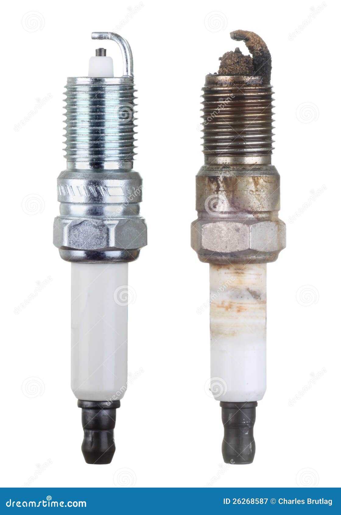 two spark plugs