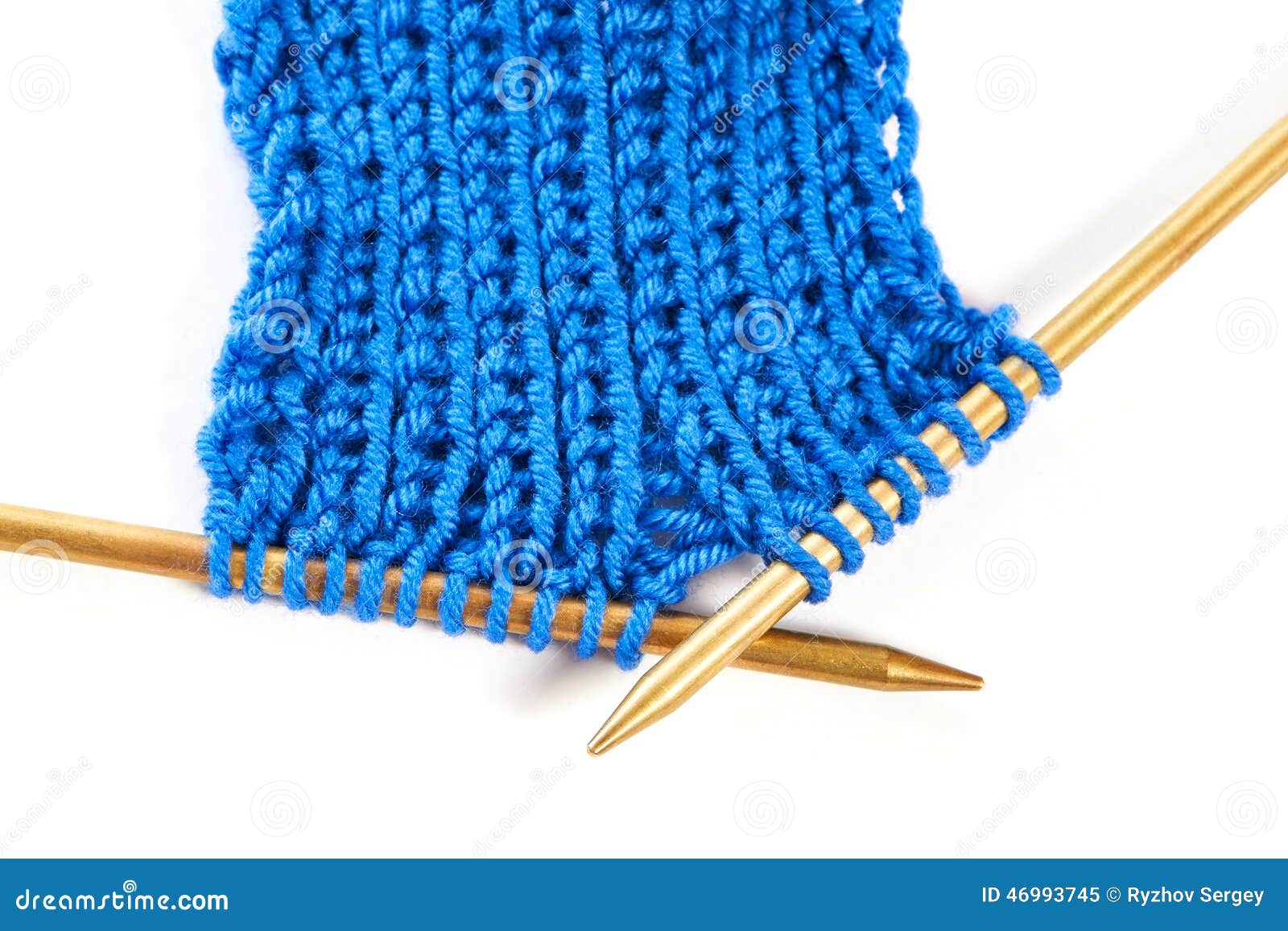 Two Spokes with Knit Woolen Cloth Isolated Stock Image Image of roll