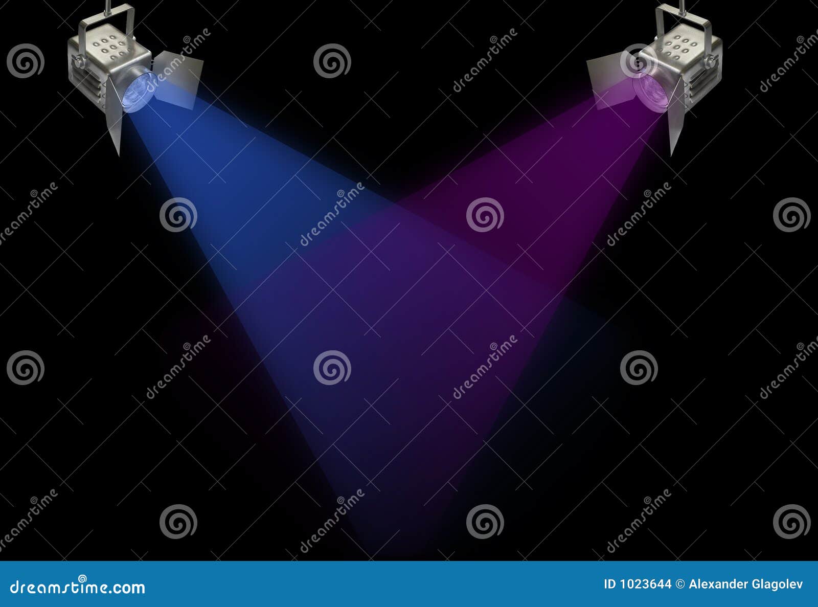 Two spotlights stock illustration. Illustration of color 1023644