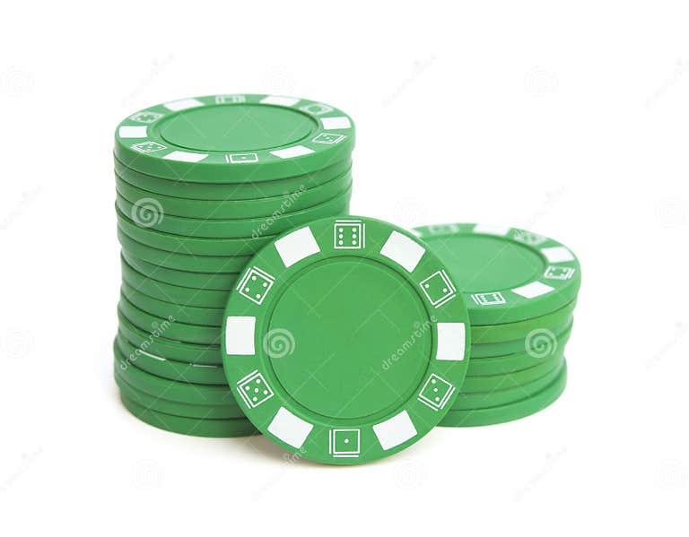 Two Stacks of Green Poker Chips Stock Image Image of path, chip 51483453