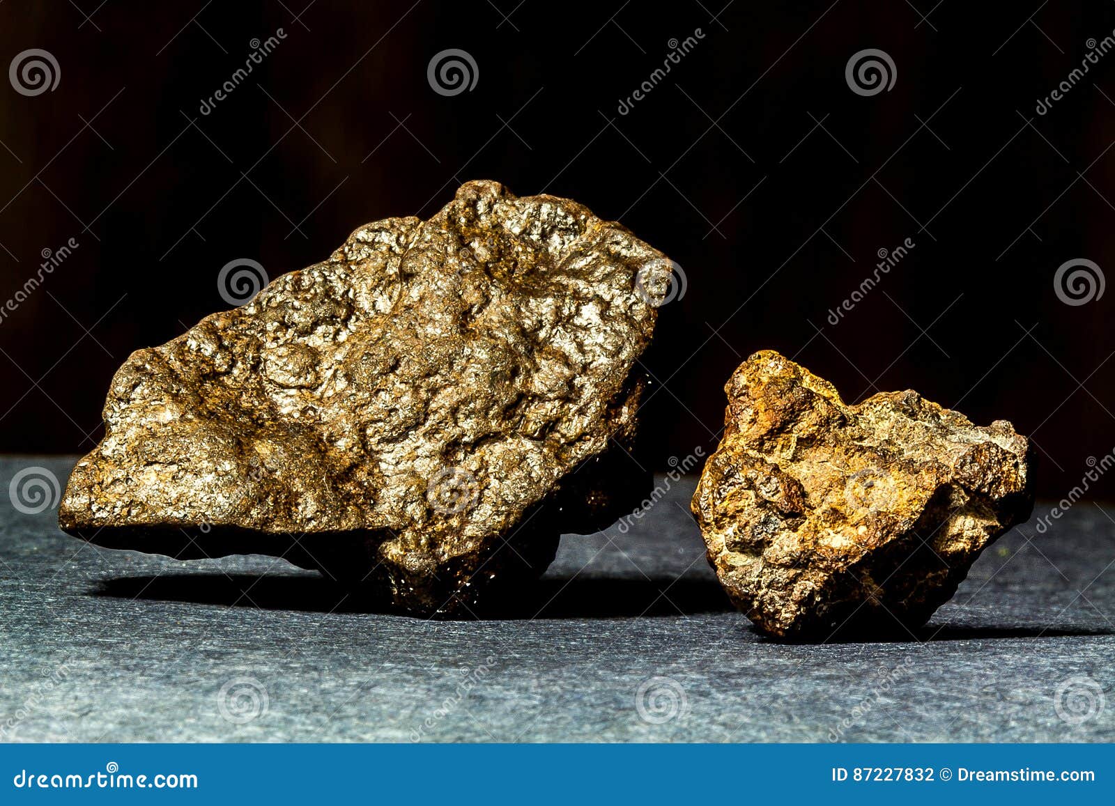 two stony meteorites