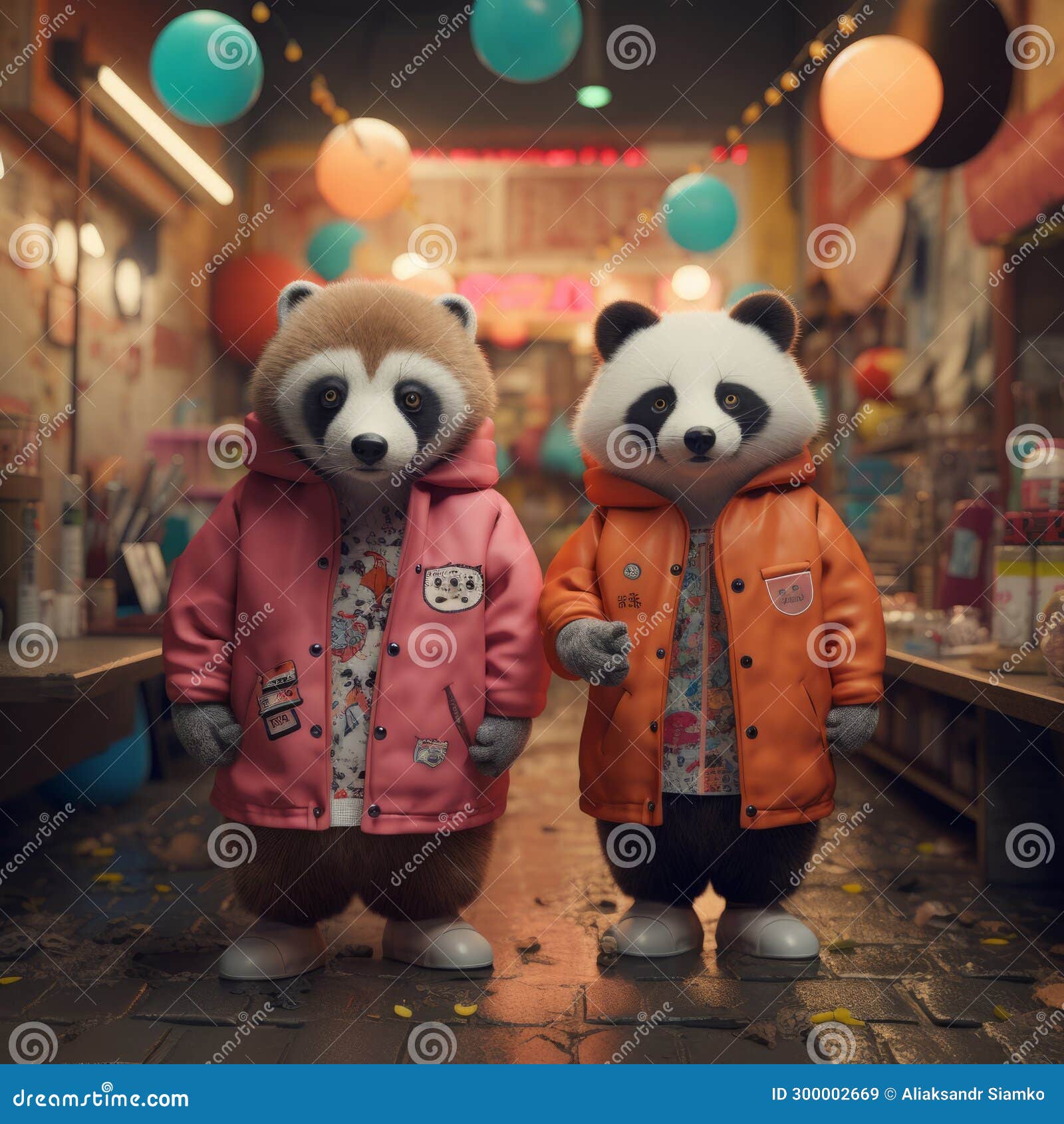 Two Stuffed Animals in Coats Stock Image Image of person, puppet