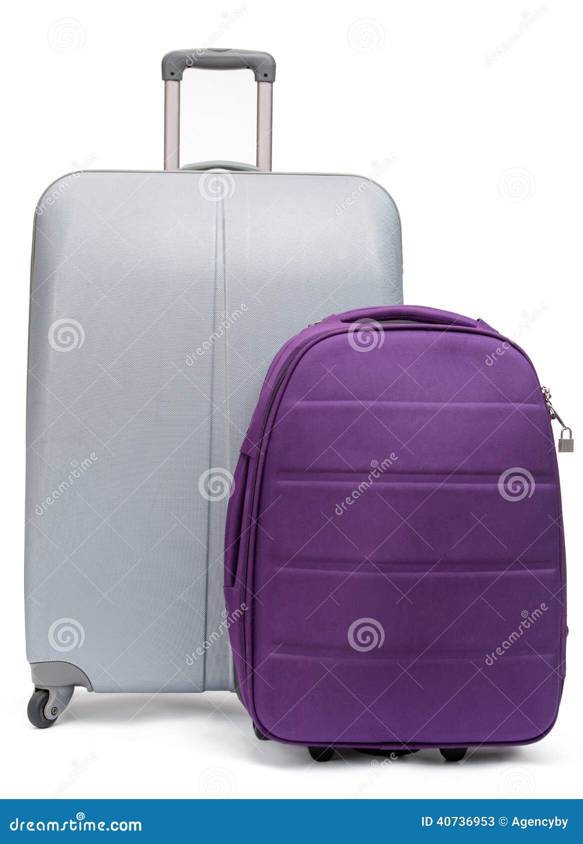 Two Suitcases for Traveling Stock Image Image of leisure, holiday