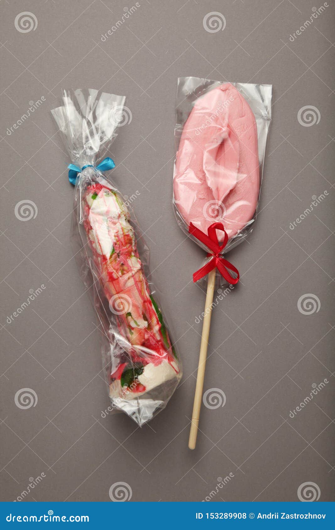 Two Sweet Candy in Form of Penis and Vagina